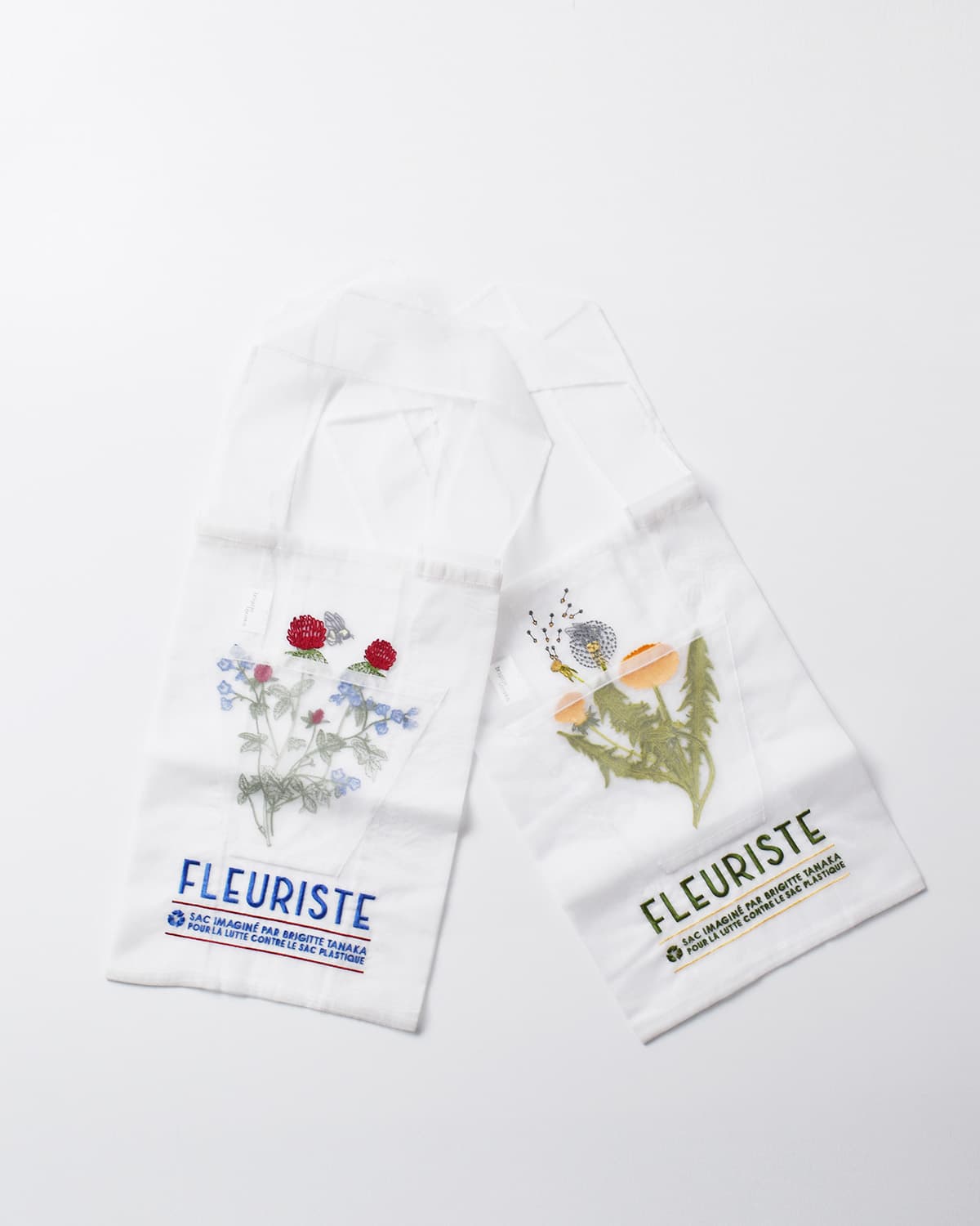 BRIGITTE TANAKA ブリジットタナカ 刺繍 トートバッグ “FLEURISTE” bt