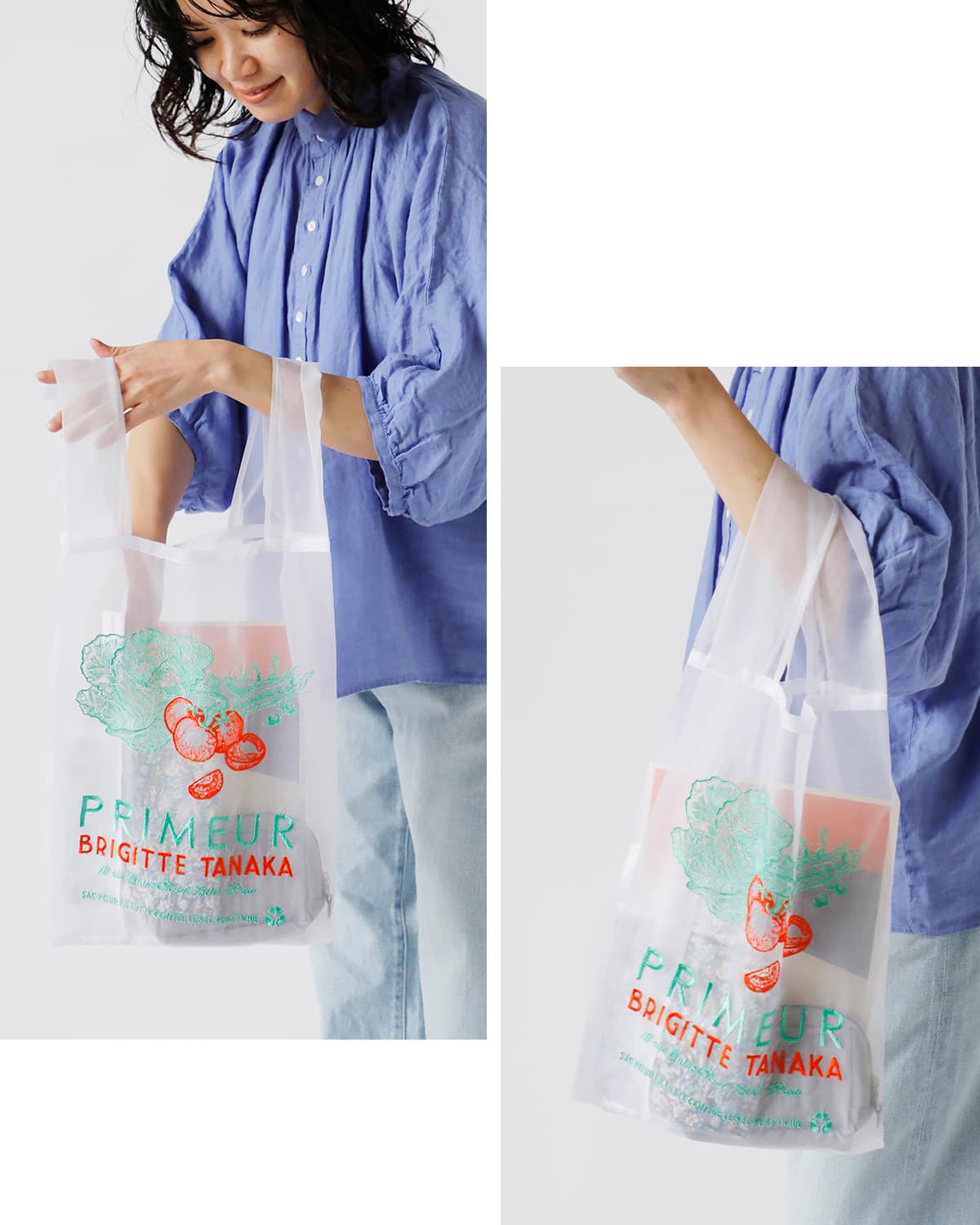 BRIGITTE TANAKA ブリジットタナカ 刺繍 トートバッグ PRIMEUR bt-mo