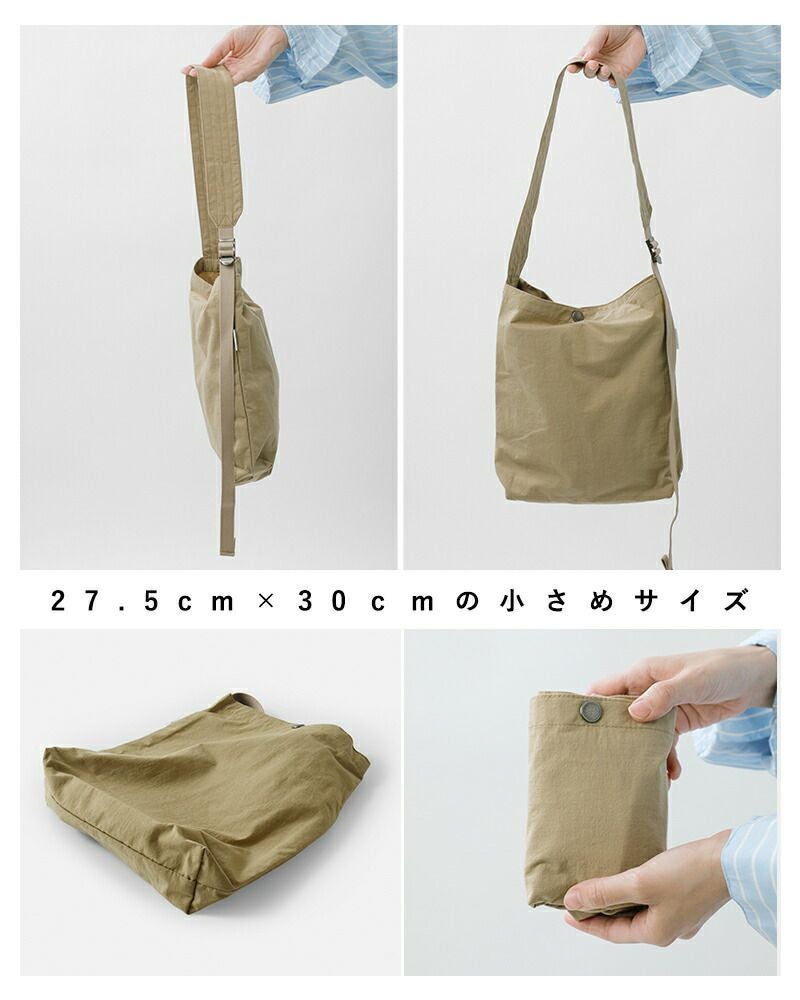専用出品です　rosy khakiバングルショルダーバッグLサイズ kha:ki カーキ 撥水 リップストップ バーチカル ショルダーバッグ