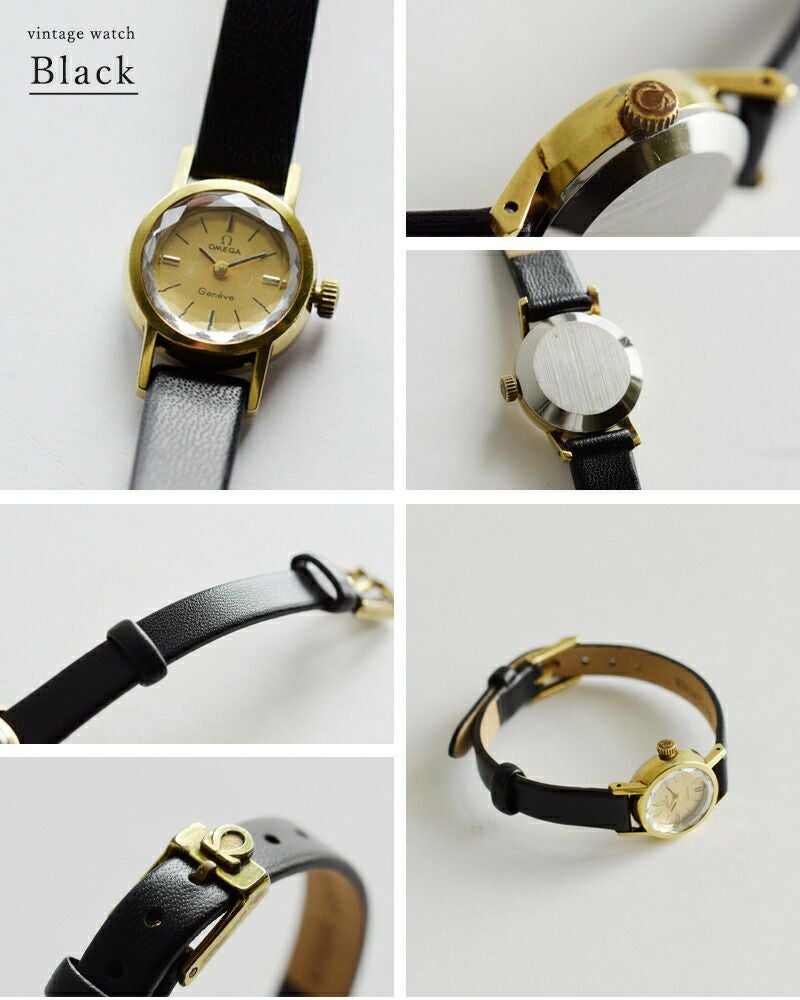 稼働 ヴィンテージ OMEGA ベルト&amp;電池新品 レディース クォーツ 腕時計 OMEGA オメガ カウレザー ベルト ヴィンテージ ウォッチ ks-694-696