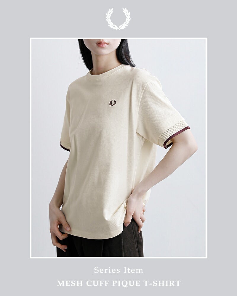 FRED PERRY フレッドペリー コットン鹿の子 クロップド丈 ポロシャツ FRED PERRY｜ツイン ティップライン フレッドペリー 鹿の子 ポロシャツ