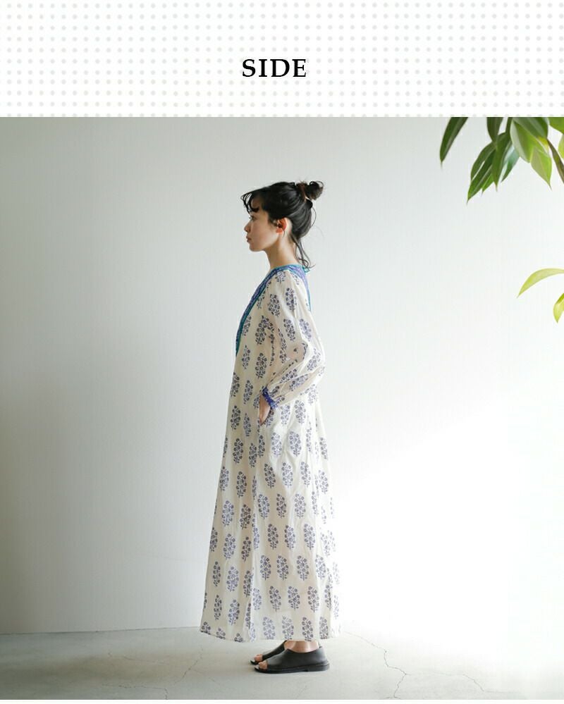 30%OFF】ne Quittez pas ヌキテパ コットンボイル エスニック プリント