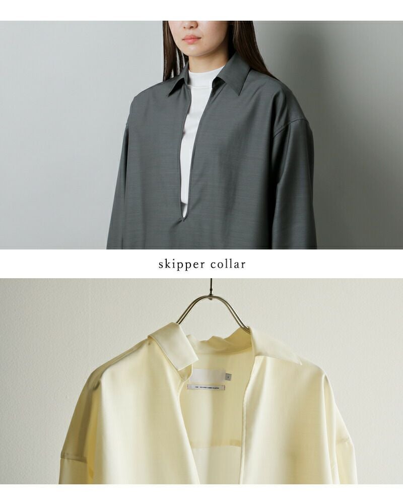 graphpaper グラフペーパー ウールスキッパーシャツ サイズ:0     ベージュ レディース / 240001152800 graphpaper グラフペーパー ウール スキッパー シャツ “Wool Cupro