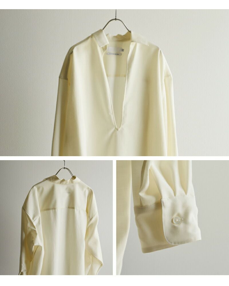 graphpaper グラフペーパー ウール スキッパー シャツ “Wool Cupro