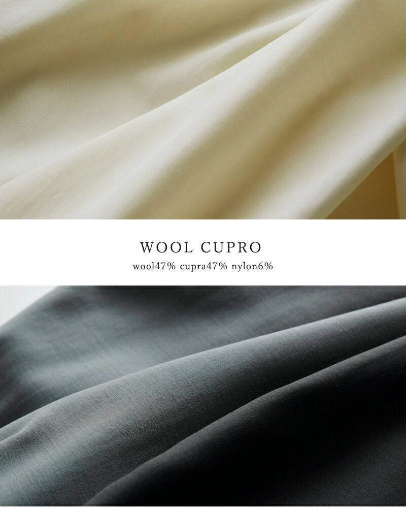 graphpaper グラフペーパー ウール スキッパー シャツ “Wool Cupro