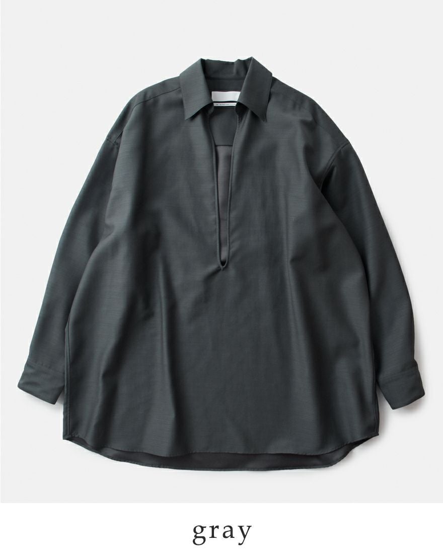 graphpaper グラフペーパー ウール スキッパー シャツ “Wool Cupro