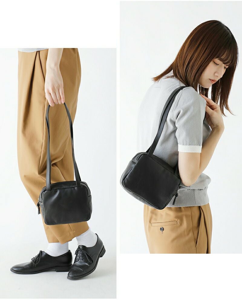 Aeta アエタ パフィー ロング ハンドル ボストン バッグ Sサイズ