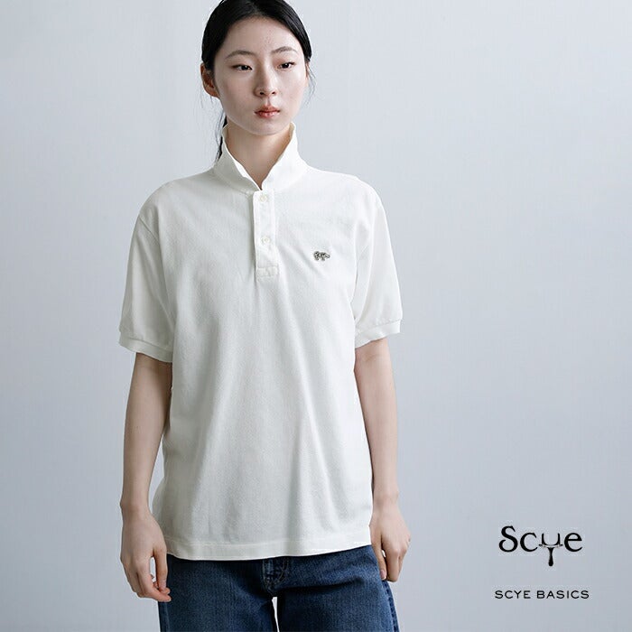 SCYE BASICS サイベーシックス コットン ピケ ポロシャツ Cotton Pique