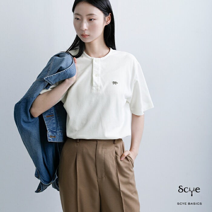 美品 特価 ★SCYE 胸ポケット オーガニック コットンT シャツ バイカラー 楽天市場】scye tシャツの通販