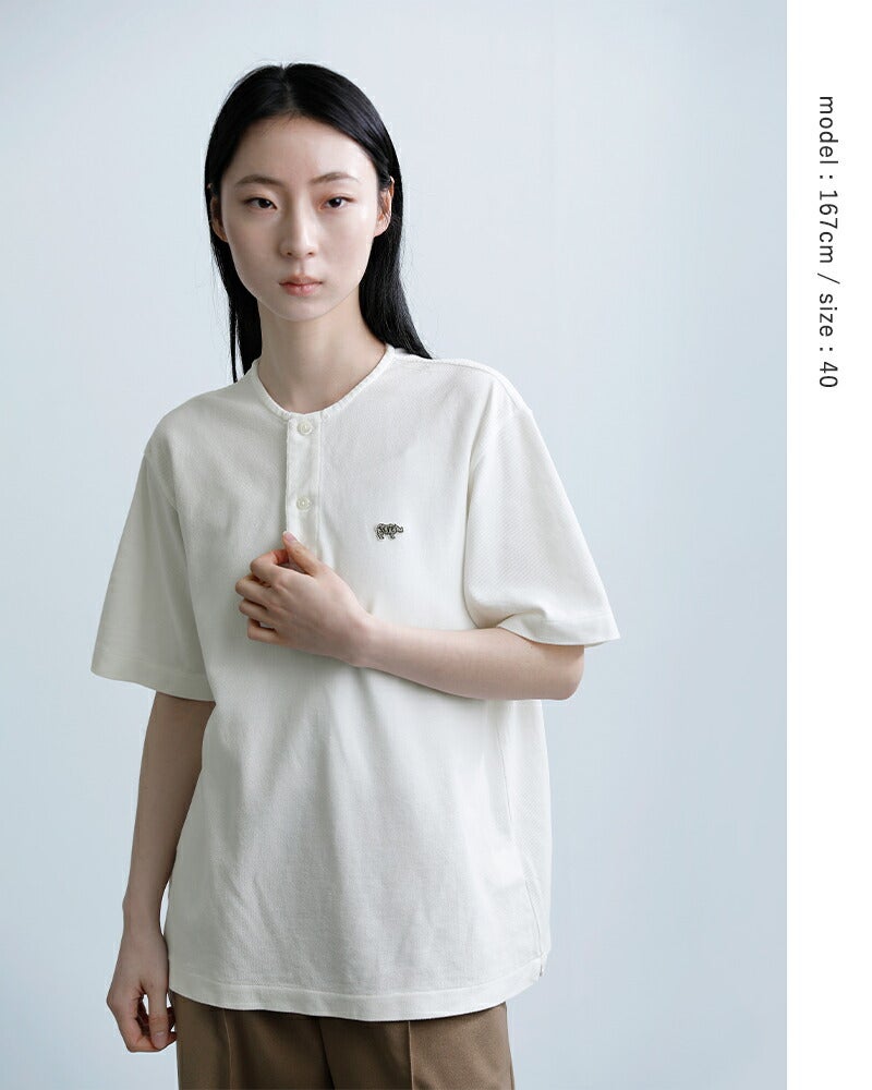 20%OFF】SCYE BASICS サイベーシックス コットン ピケ ヘンリーネック