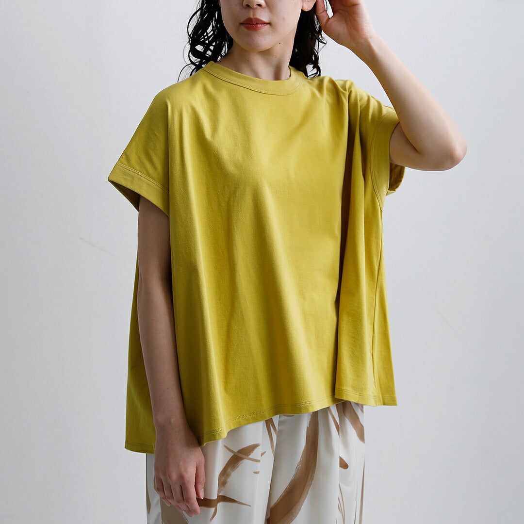 はらけんママトゥデイフル 完売カットソー Dulcamara ドゥルカマラ UVカット 接触冷感 コットン バルーンTシャツ