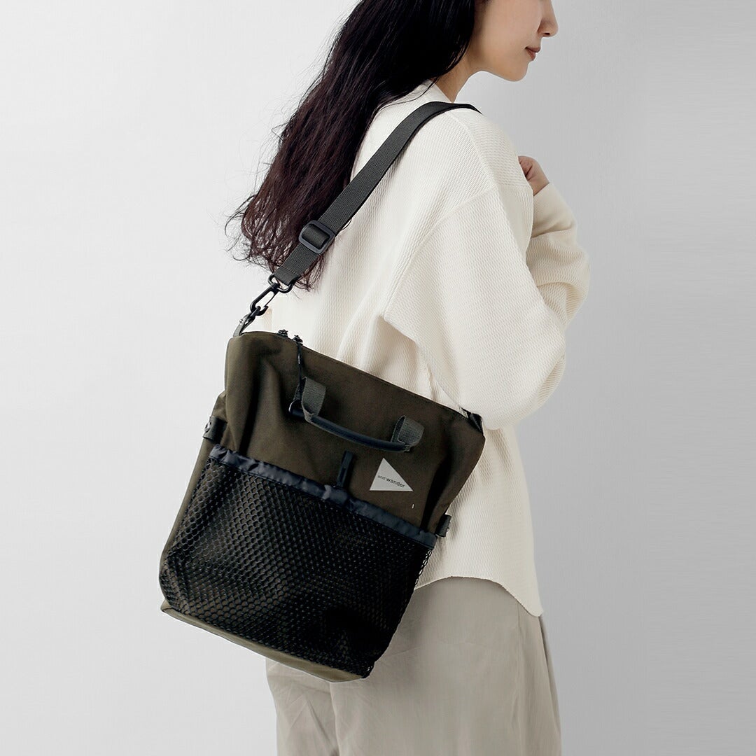 and Wander 2WAY トート ショルダーバッグ 45L クーポン対象】and wander アンドワンダー 防水 2way ショルダーバッグ
