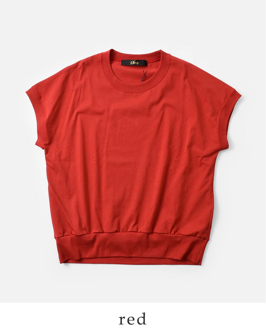 スカディ　レディース 赤 半袖 Tシャツ Squady(スカディ) | Piu di aranciato（ピウディアランチェート）