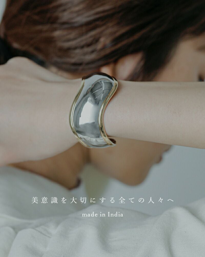 JAMIRAY ジャミレイ ウェービー シルバー バングル “WAVY SILVER