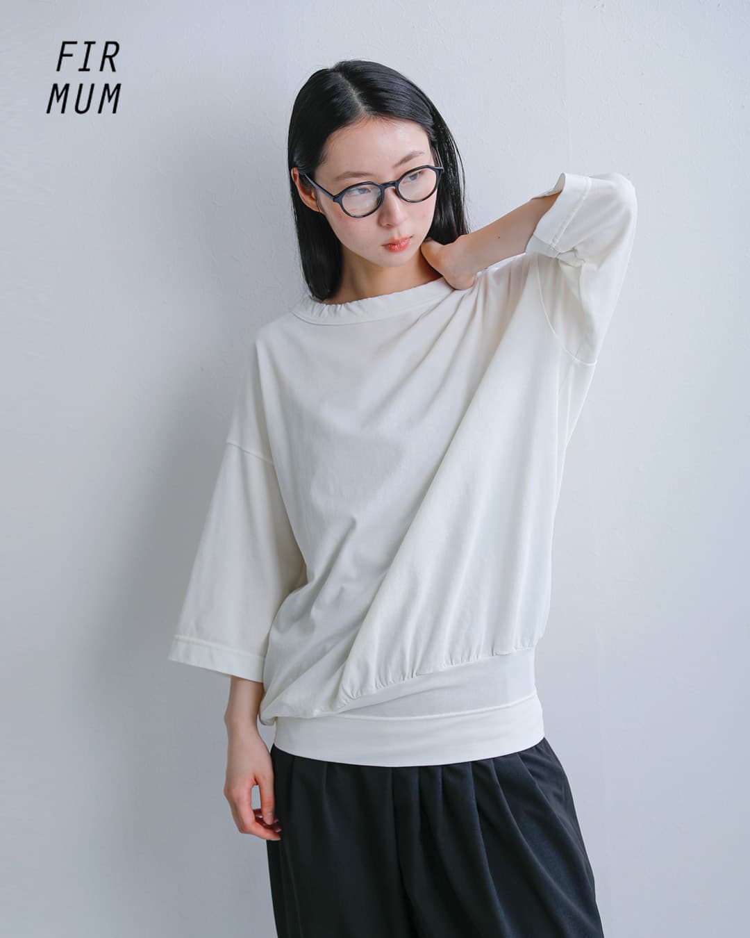 NEW]FIR MUM フィル マム 強撚コットンヘビー天竺 オーバーサイズ