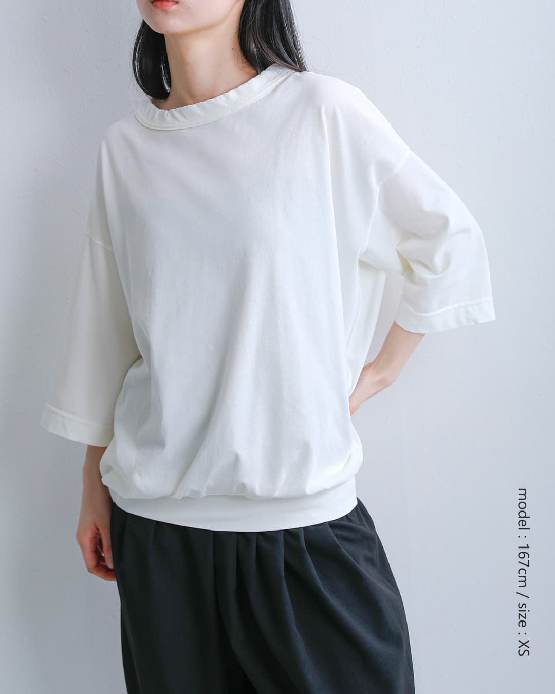 NEW]FIR MUM フィル マム 強撚コットンヘビー天竺 オーバーサイズ