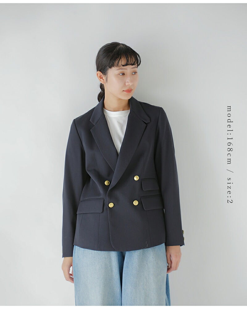 クーポン対象】TICCA ティッカ ウールサージ ダブル ジャケット tbfa