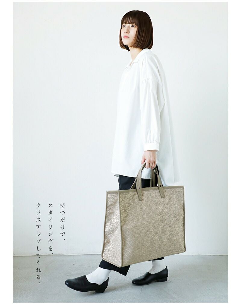 A VACATION ア ヴァケーション カウレザー ハンドル スクエア トート