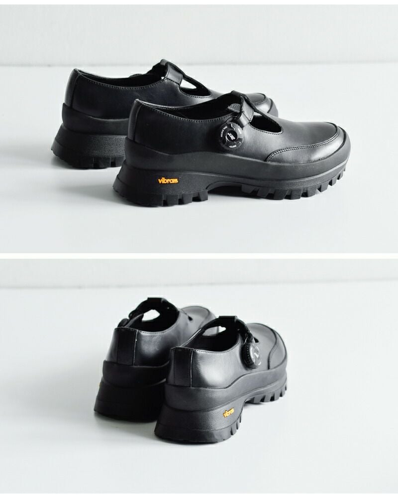 molle shoes モールシューズ 撥水 カウレザー Tストラップ フリー