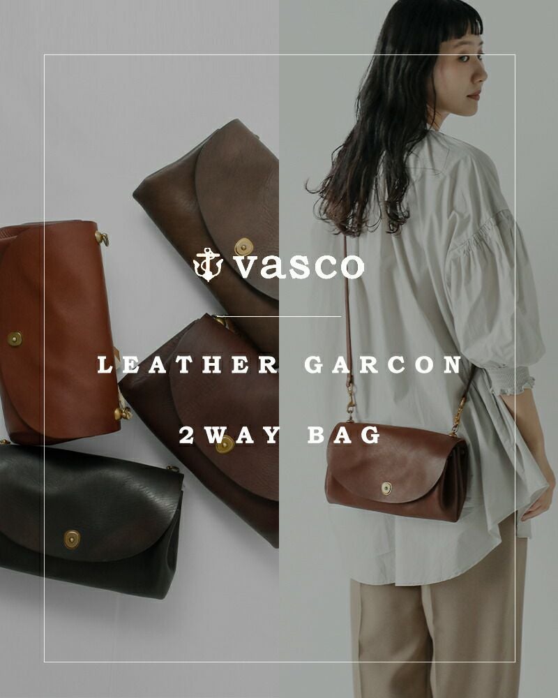 VASCO ヴァスコ OLD OIL レザー ポストマン プレーン ショルダーバッグ