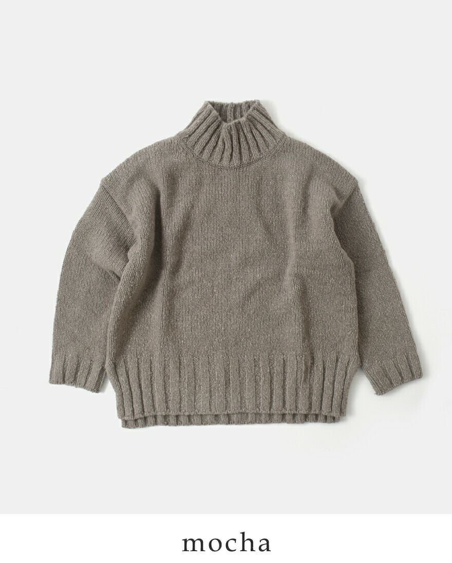 evam eva エヴァムエヴァ リニューウール タートルネック ニット プル