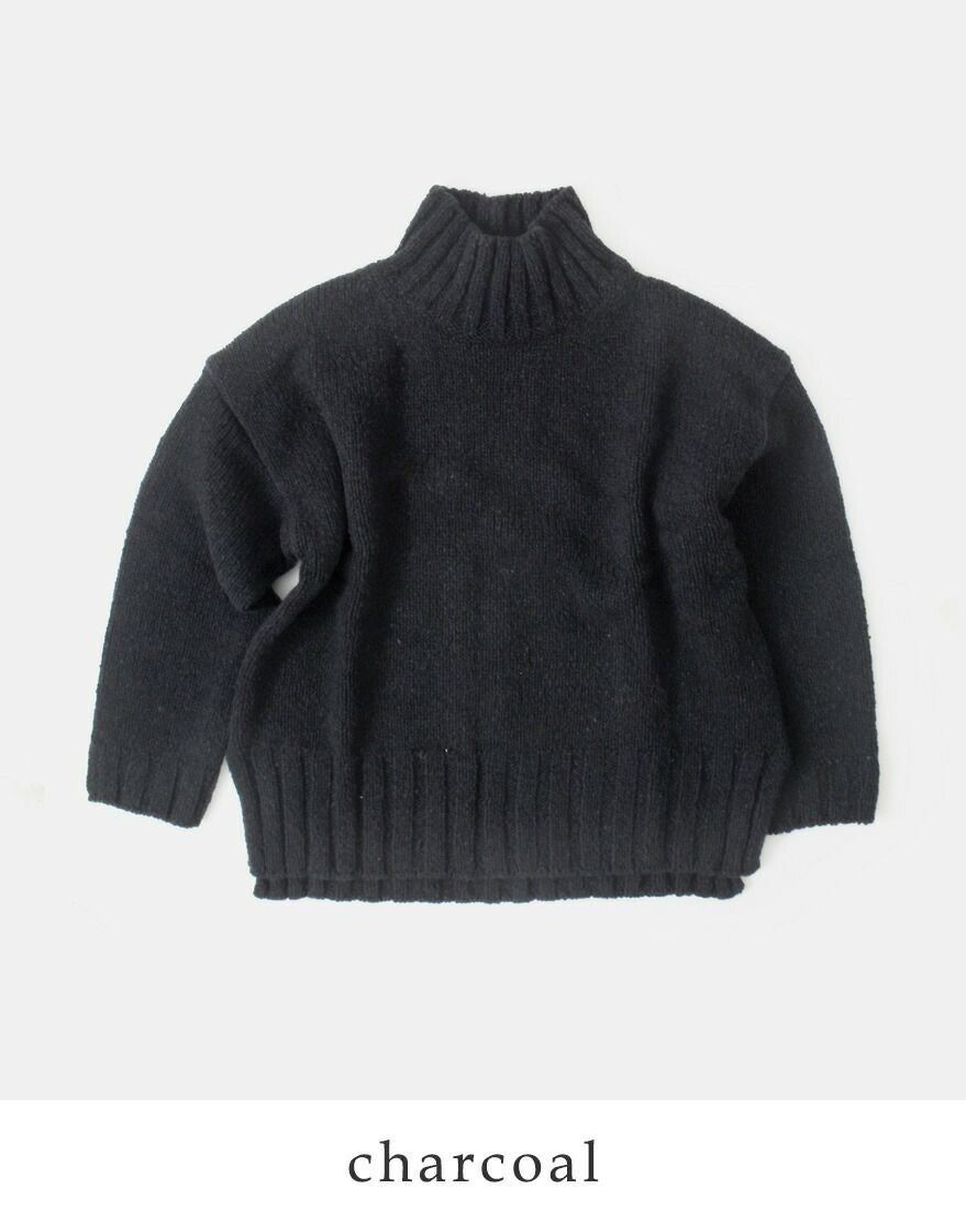 evam eva エヴァムエヴァ リニューウール タートルネック ニット プル