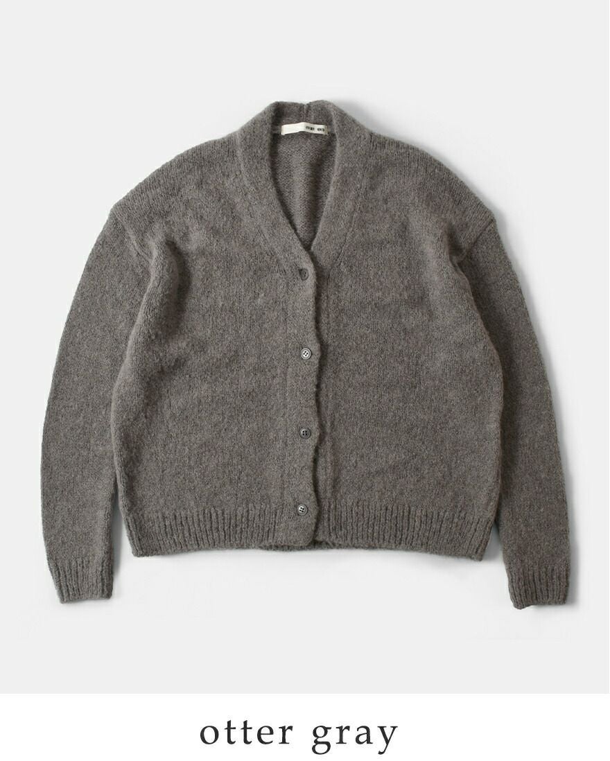 evam eva エヴァムエヴァ アルパカ リリー ニット カーディガン