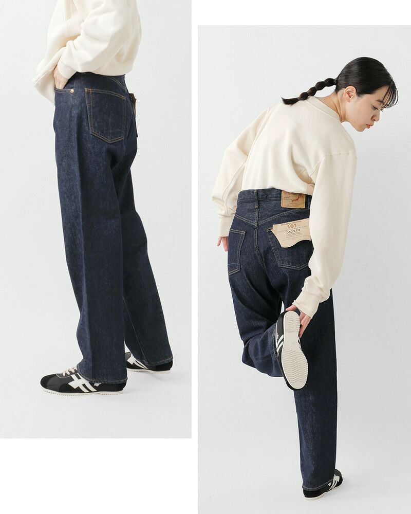 or slow オアスロウ 101 ダッド フィット デニム パンツ 01-1010w ユニ