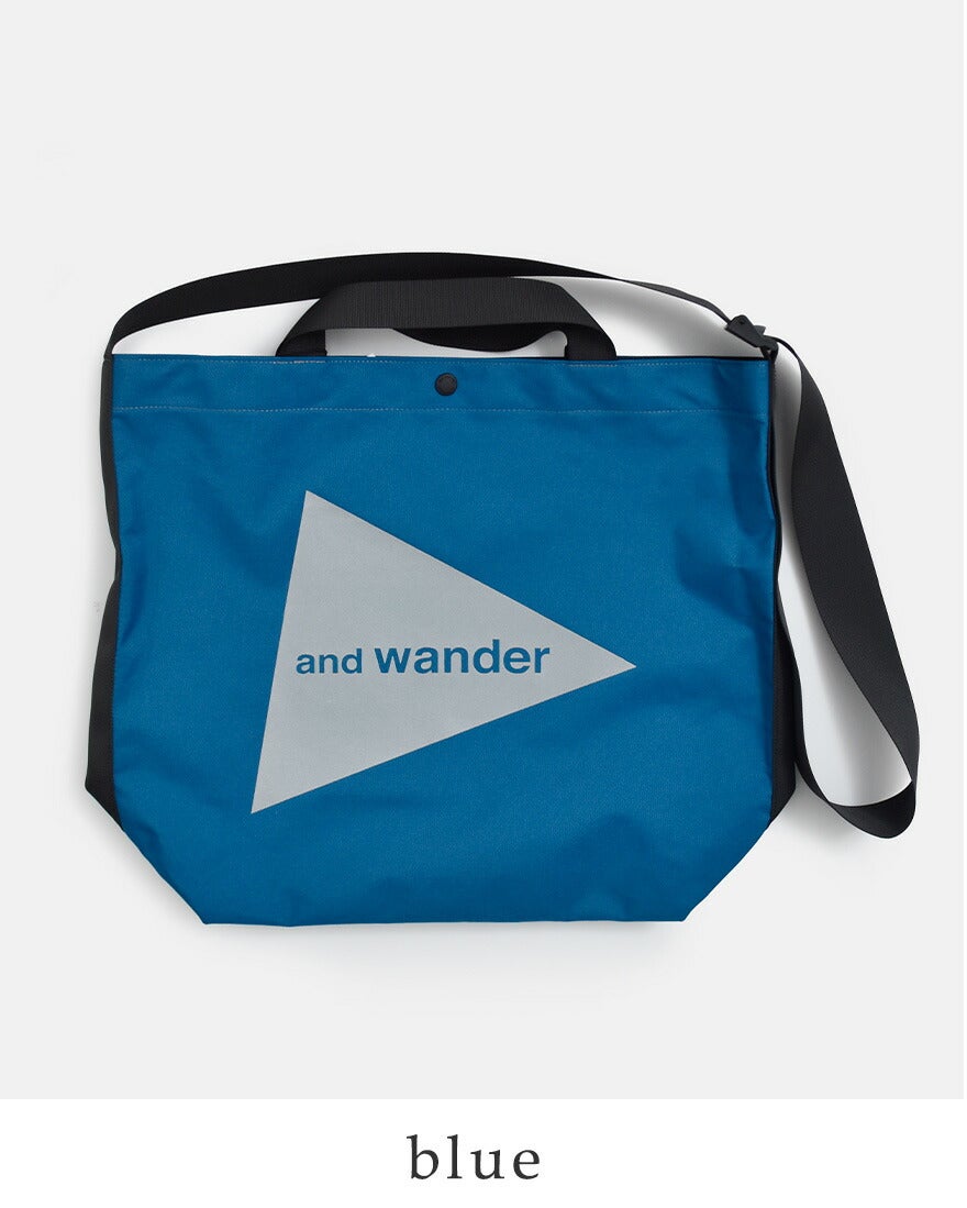 and wander アンドワンダー リサイクル OX ロゴ トートバッグ recycle