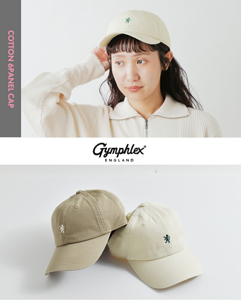 Gymphlex ジムフレックス コットン 6パネル キャップ gy-h0313cog-26ss