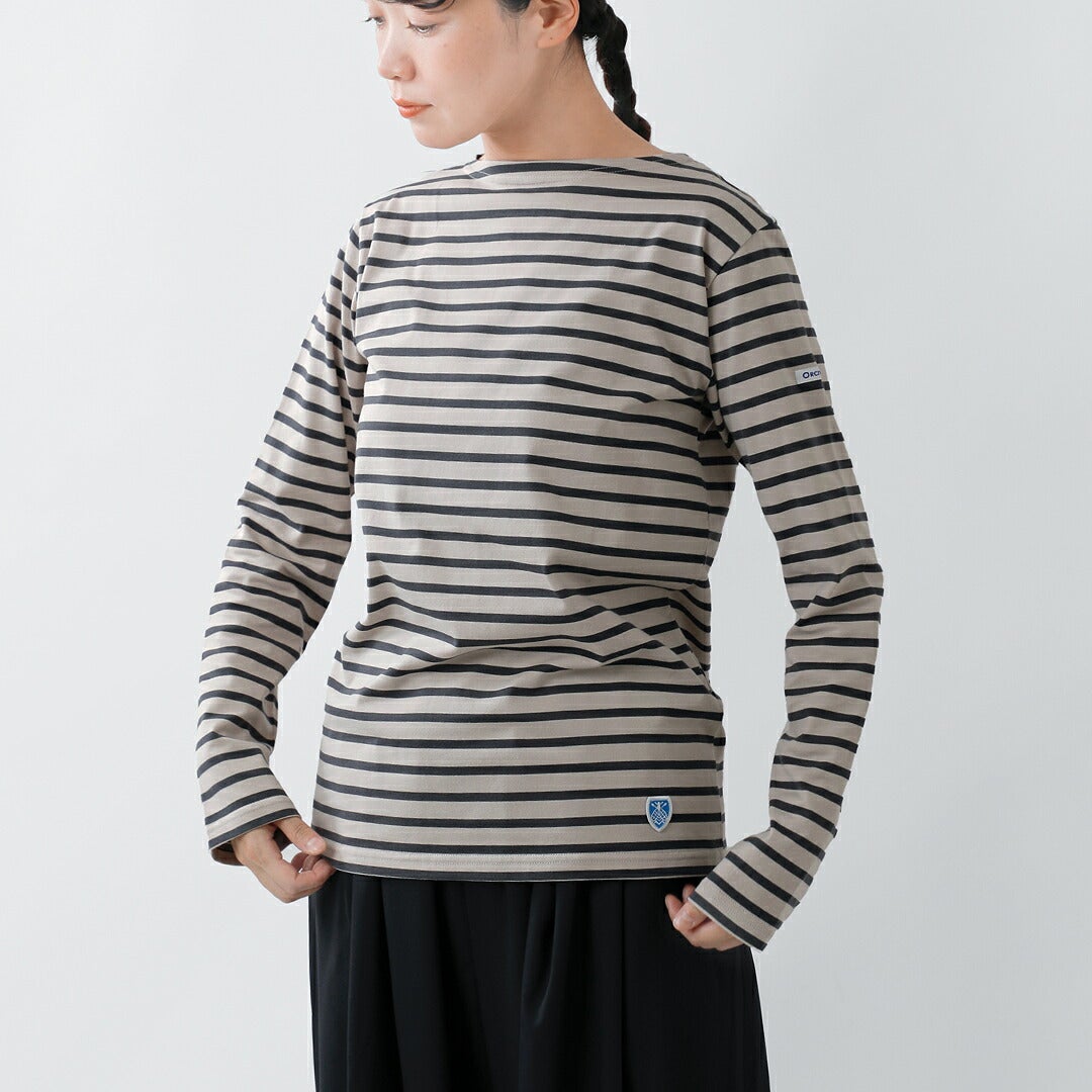ORCIVAL オーチバル コットン天竺 ボートネック 長袖Tシャツ or