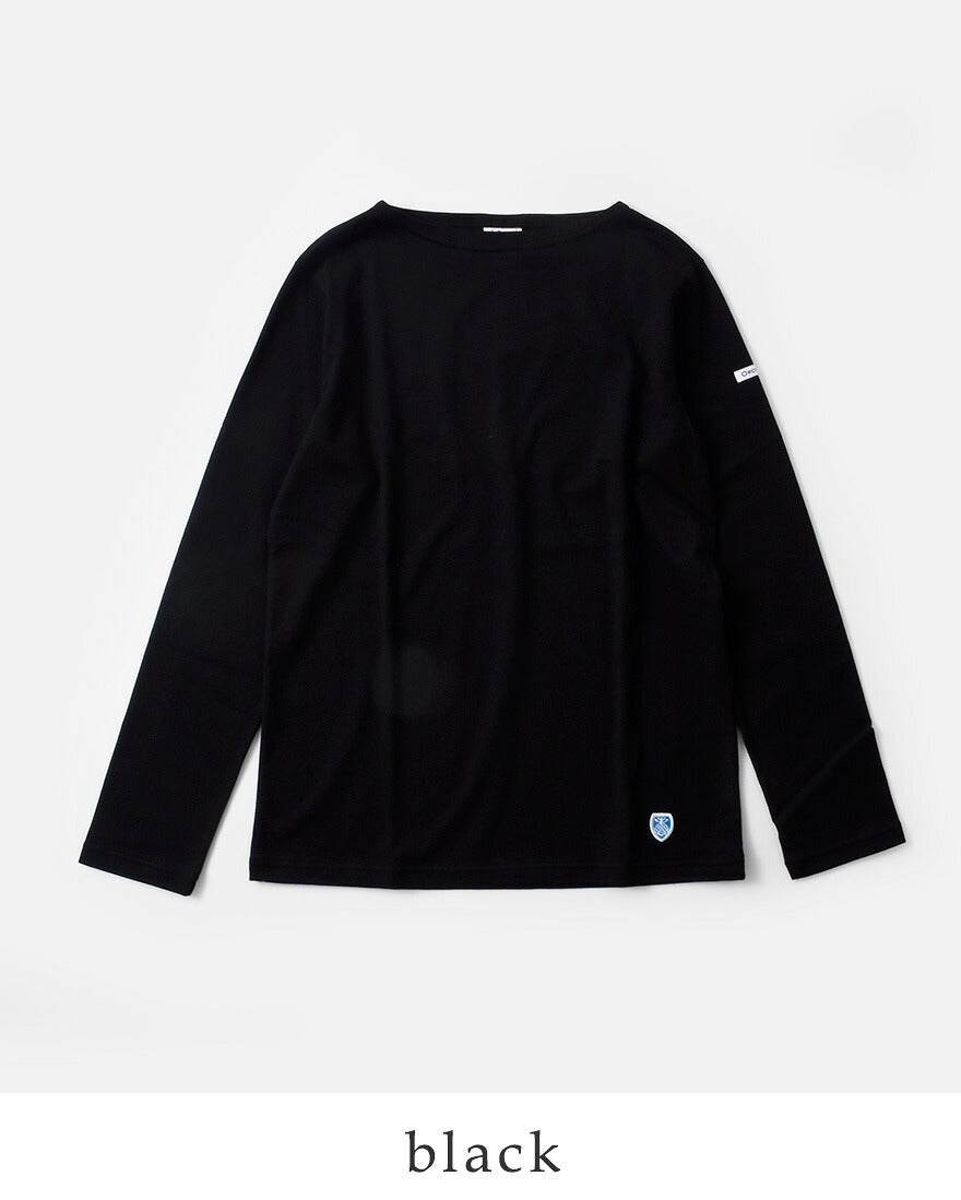 ORCIVAL オーチバル コットン天竺 ボートネック 長袖Tシャツ or