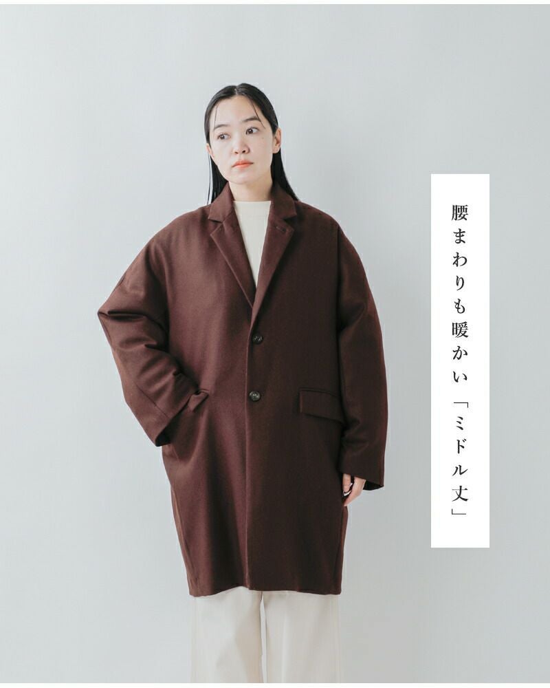 miffew ミフュー シングル ブレステッド ダウン コート “SINGLE