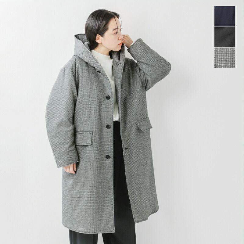 miffew ミフュー ウール フーデット ダウン コート “WOOL HOODED DOWN