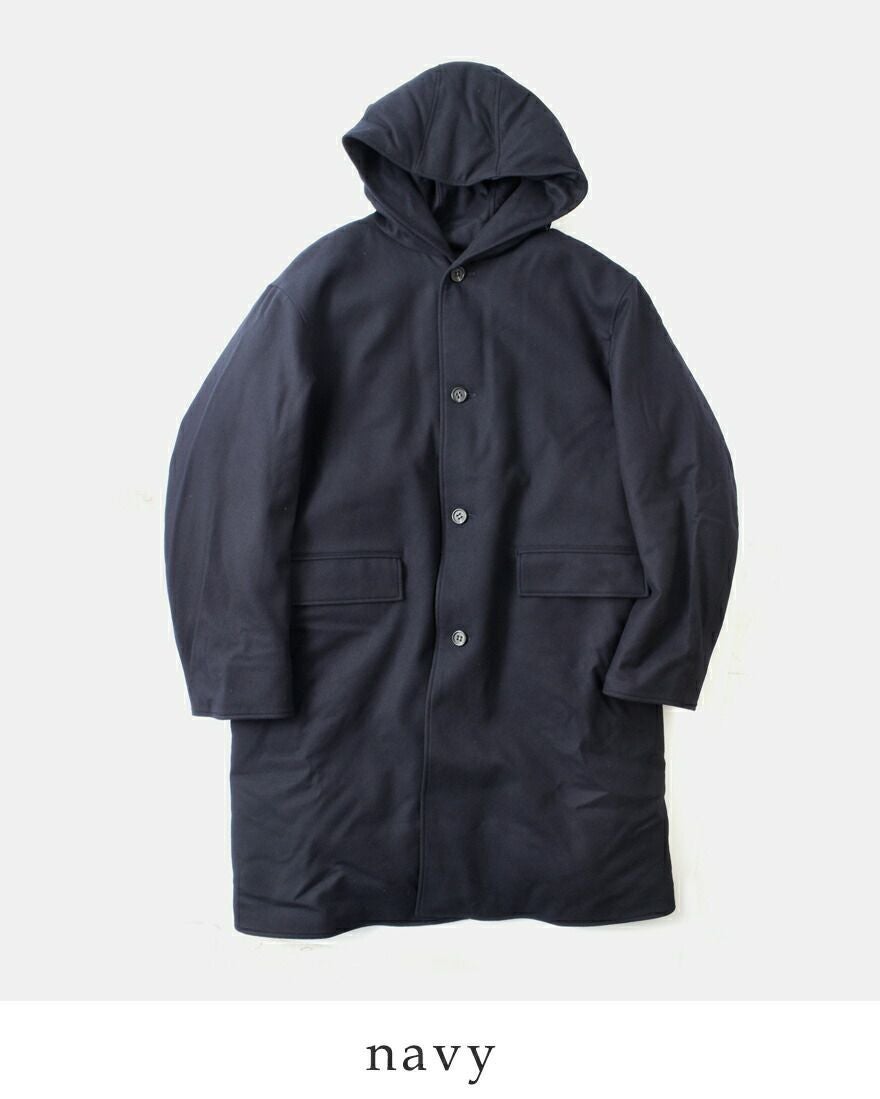 miffew ミフュー ウール フーデット ダウン コート “WOOL HOODED DOWN