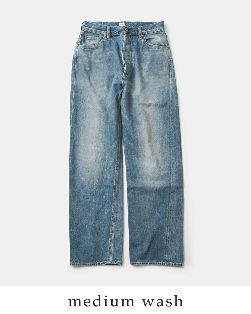 chimala チマラ デニム パンツ ダメージ加工 セルビッチ 赤耳 26 chimala チマラ セルビッチ デニム モンローカット パンツ cs38-wp04