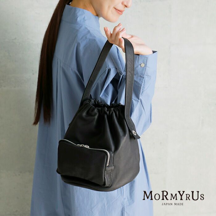 クーポン対象】mormyrus モルミルス レザー ジップポケット ショルダー