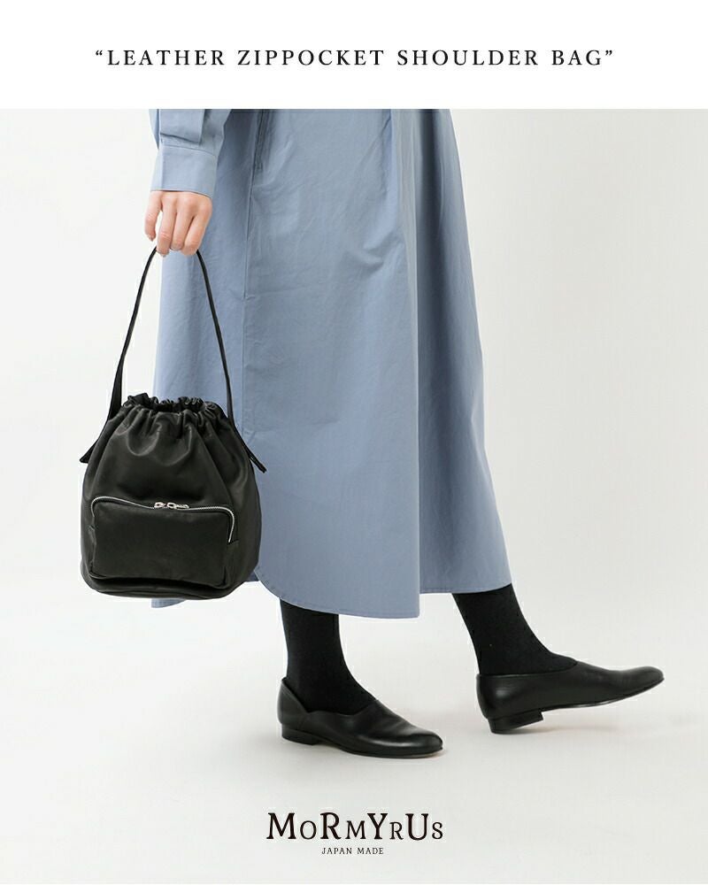 mormyrus モルミルス レザー ジップポケット ショルダー バッグ m170