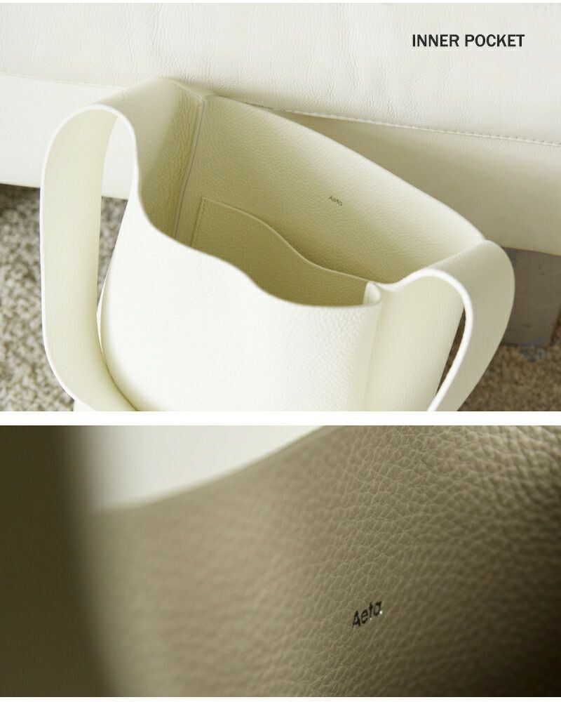 Aetaレザーバスケット　Sショルダー　新品未使用　ホワイト 000000042496-13.jpg?size=l&w=
