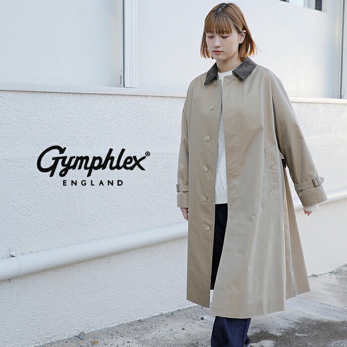 Gymphlex ジムフレックス ギャバジン バルマカーン コート gy-a0571syr