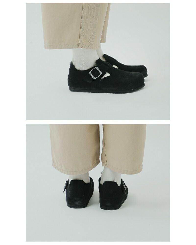 BIRKENSTOCK ビルケンシュトック スエード レザー ストラップ フラット