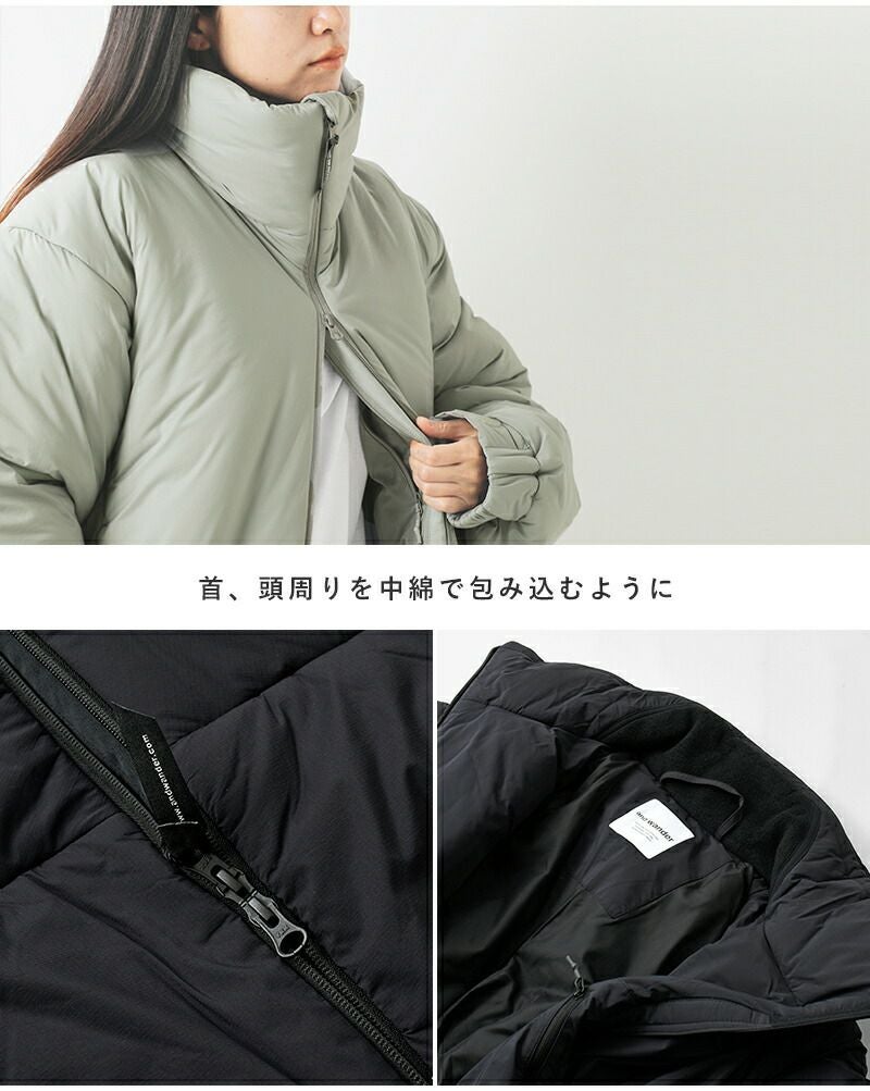 and wander アンドワンダー トップ フリース コート “top fleece coat