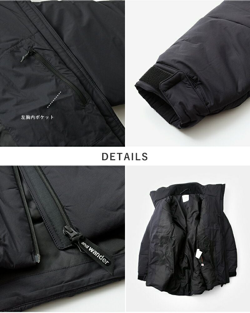 and wander アンドワンダー トップ フリース コート “top fleece coat