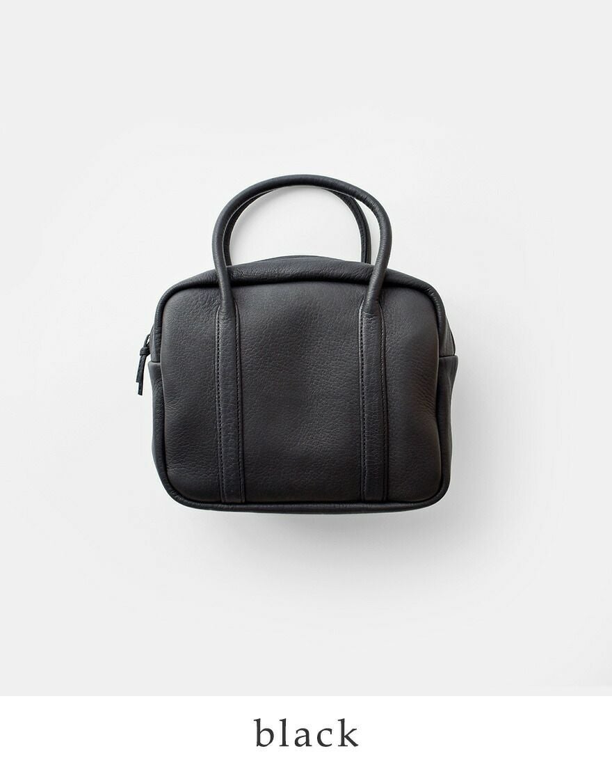 ✨極美品✨aeta DEER LEATHER BOSTON ボストン ブラック Aeta(アエタ) DA25 ディアレザーボストンバッグ“DEER BOSTON S” da25