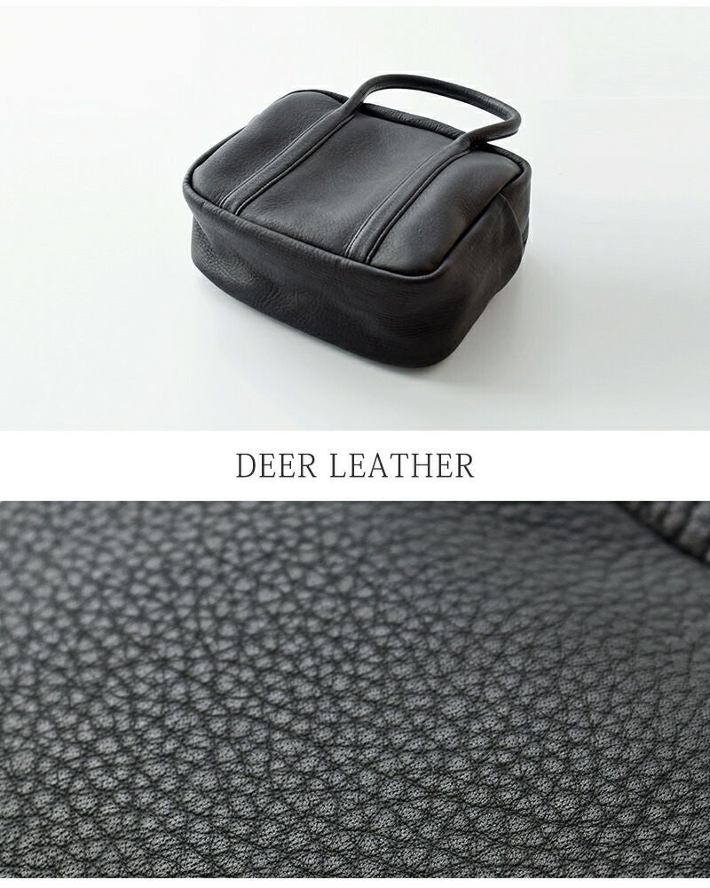 Aeta アエタ ディアレザー スクエア ボストン バッグ Sサイズ “SQUARE