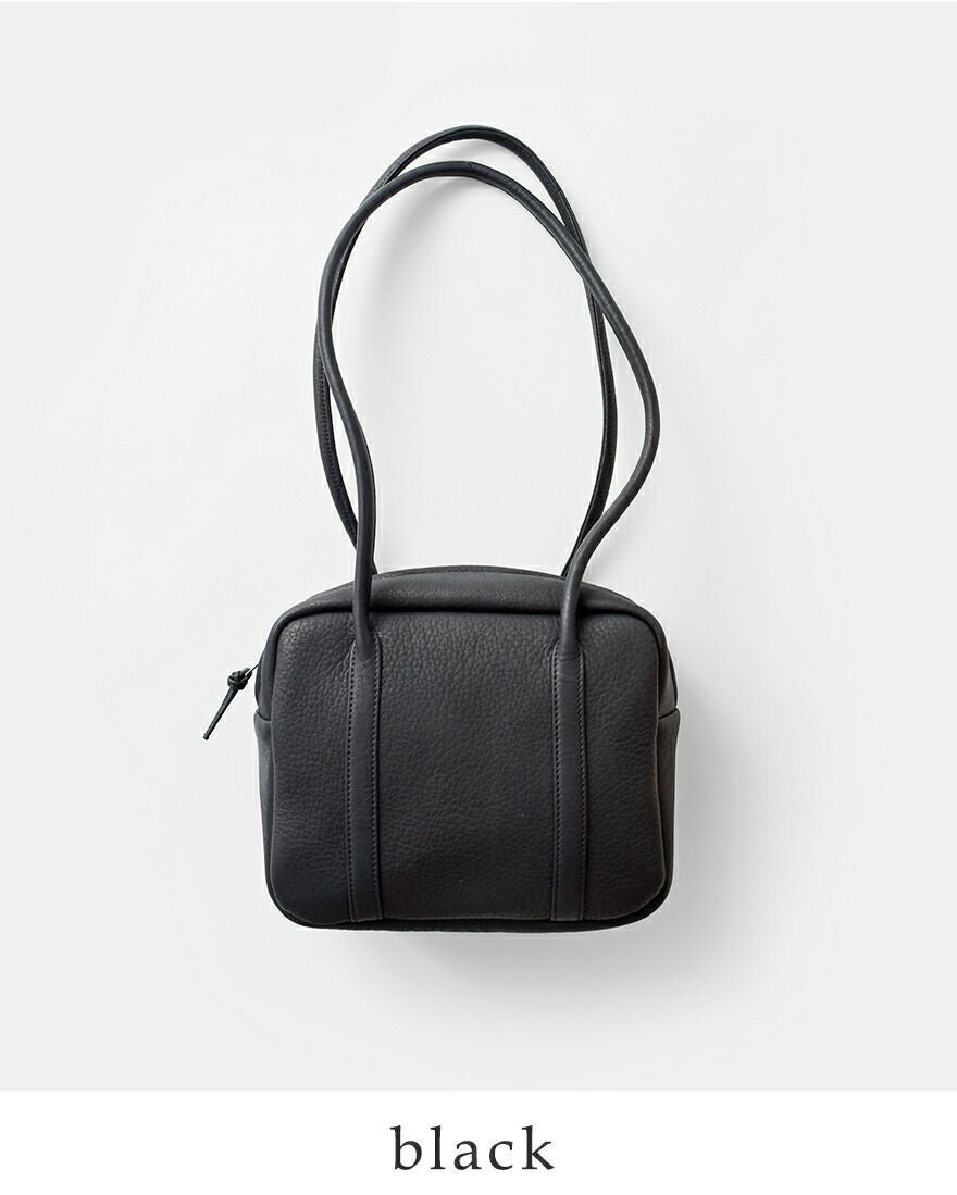 Aeta アエタ ディアレザー スクエア ボストン ロング ハンドル バッグ