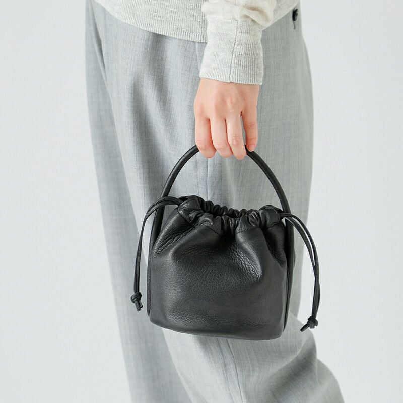 Aeta アエタ ディアレザー ハンドル ポーチ ミニ “DEER” da109-kk ユニ