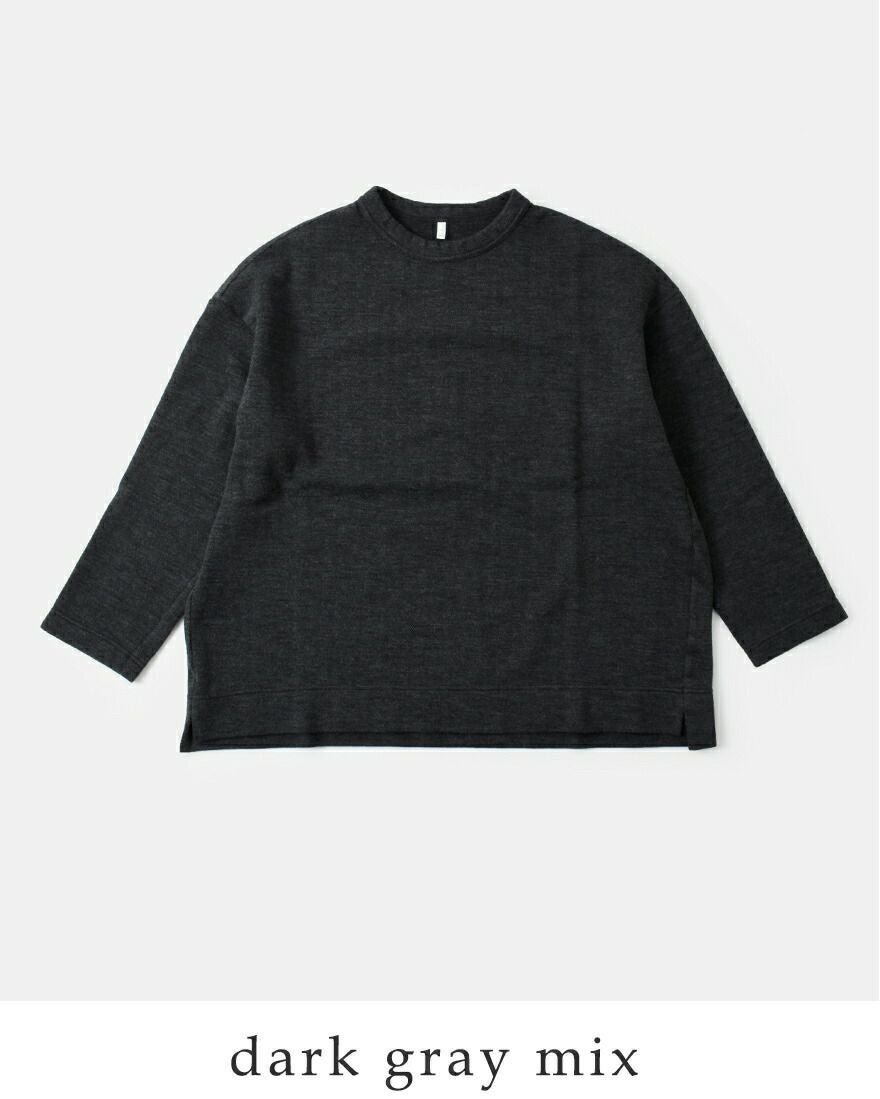 FIR MUM フィル マム ウール ジャガード オーバーサイズ クルーネック