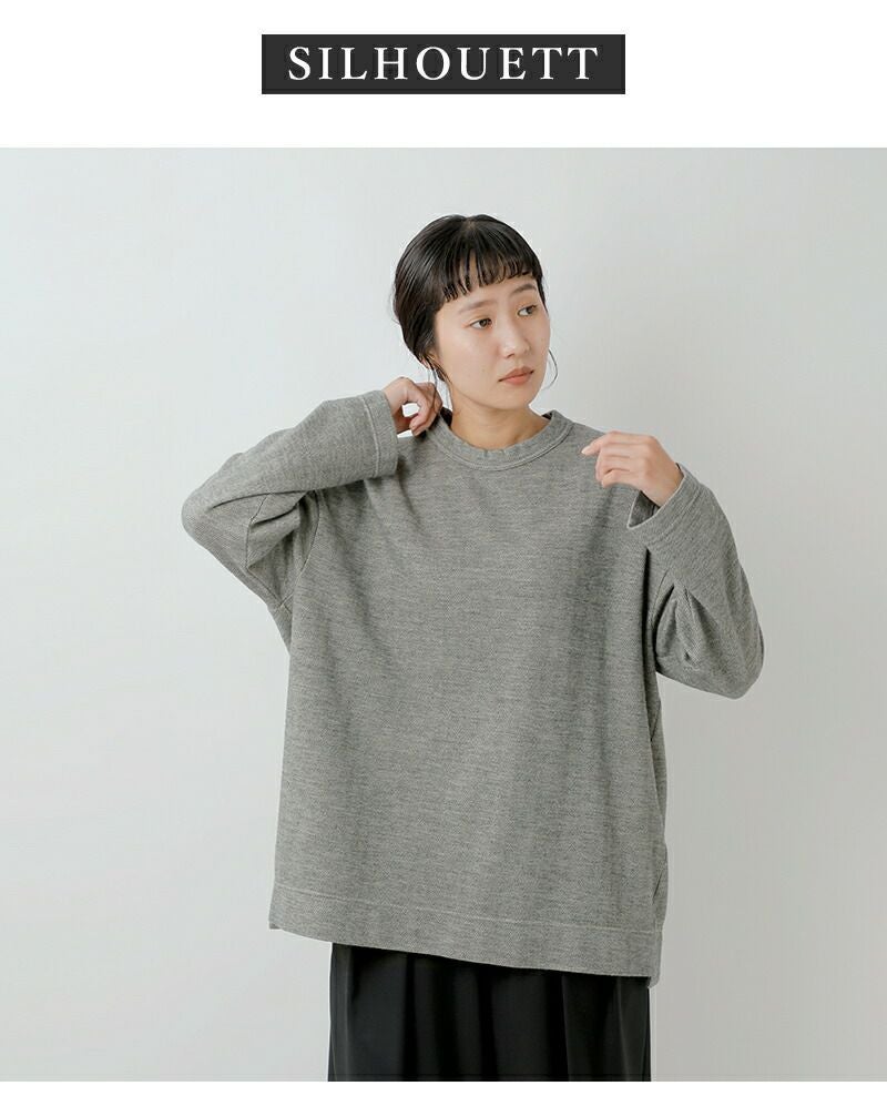 FIR MUM フィル マム ウール ジャガード オーバーサイズ クルーネック