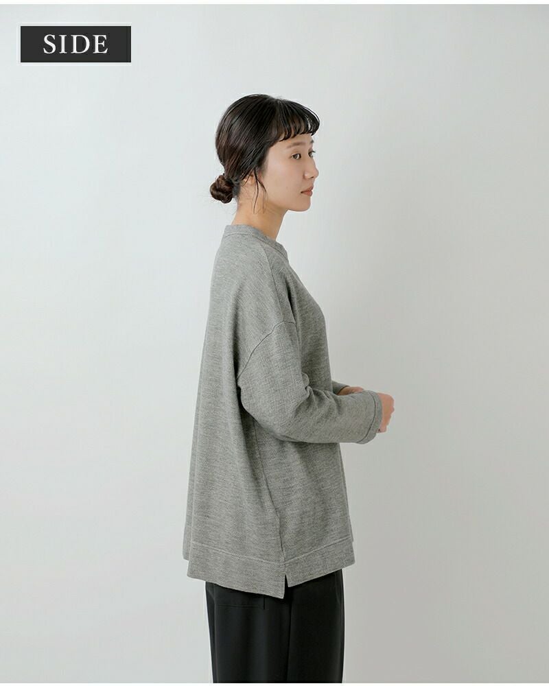 FIR MUM フィル マム ウール ジャガード オーバーサイズ クルーネック